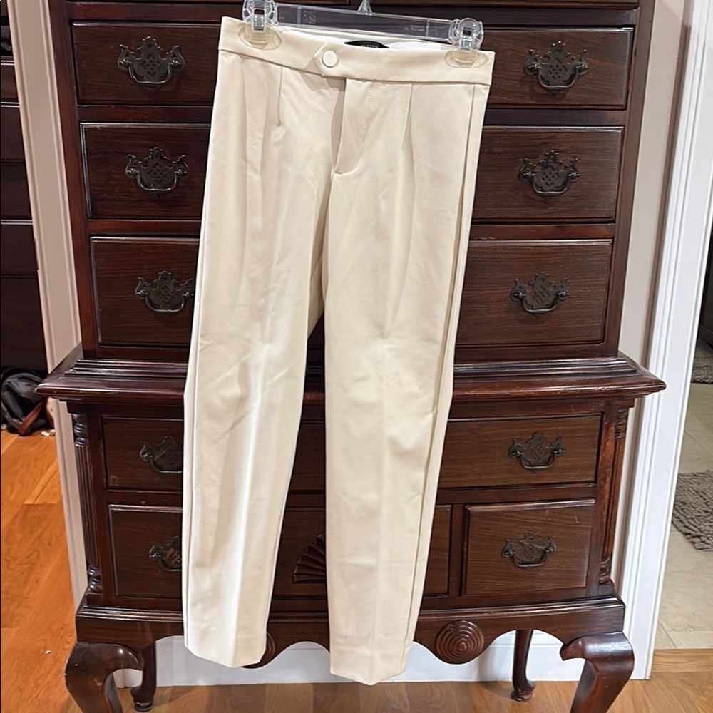 Banana Republic Cream Dress Pants Classic Fit